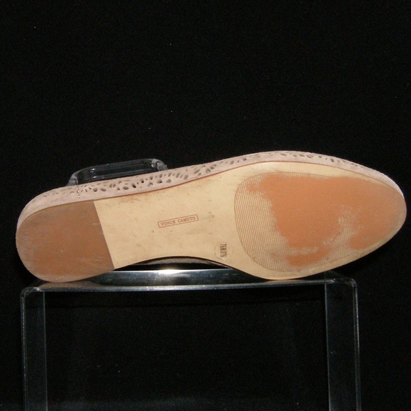 Vince Camuto Lanta tan leather laser cut flat 7.5M - Picture 2 of 8